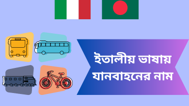 ইতালীয় ভাষায় যানবাহনের নাম